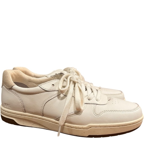 Madewell White and Tan Leather Basketball Sneakers 9 - Picture 2 of 5